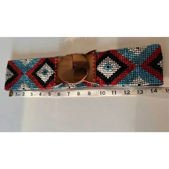Multicolor Patterned Women's Belt - Picture 4 of 6